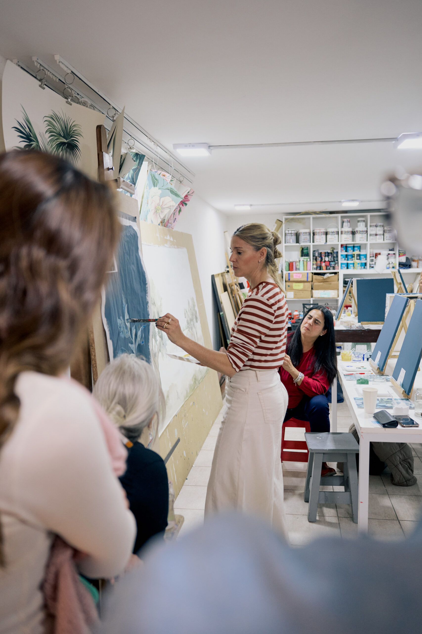 flor chedufau dando clases de workshops